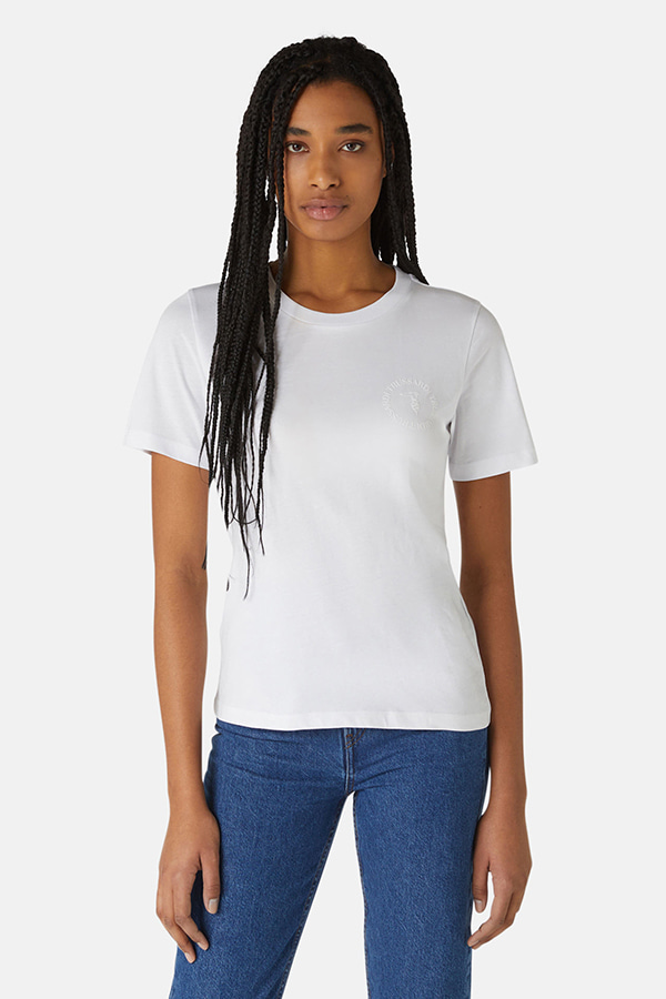T-SHIRT TRUSSARDI - W001 WHITE